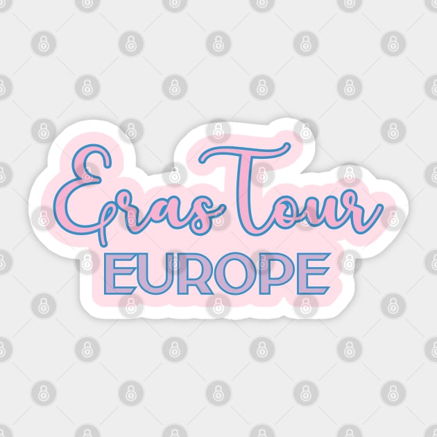 Eras Tour Europe Sticker by Likeable Design